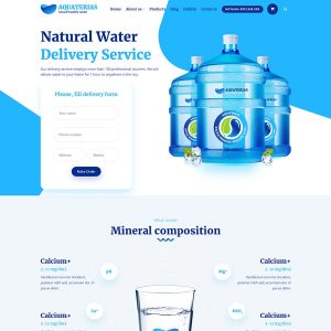 Theme wordpress bán bình nước Aqua