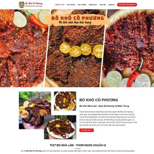 Theme wordpress bán bò khô