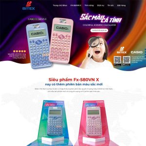 Theme wordpress Landing page máy tính Casio