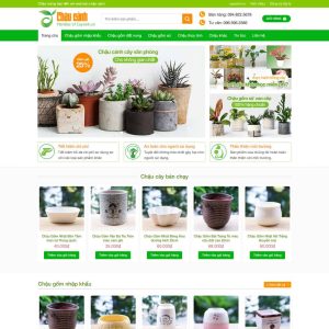 Theme wordpress bán chậu cây