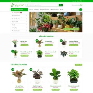 Theme wordpress bán chậu cây 2