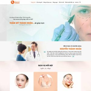 Theme wordpress dịch vụ thẩm mỹ