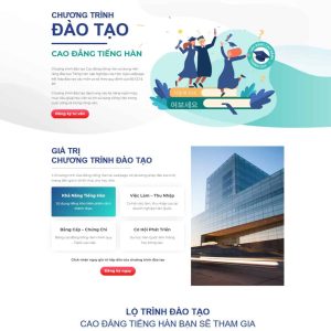 Theme wordpress Landing page cử nhân du học