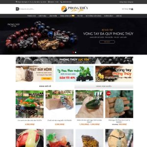 Theme wordpress bán đá quý, phong thủy 2