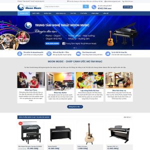 Theme wordpress dạy nhạc