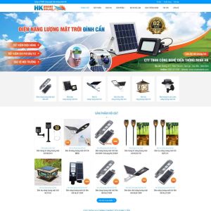 Theme wordpress đèn năng lượng