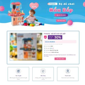 Theme wordpress Landing page đồ chơi trẻ em