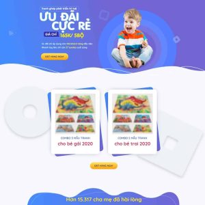 Theme wordpress Landing page đồ chơi xếp hình