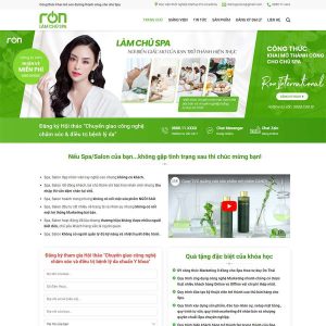 Theme wordpress khóa học Spa
