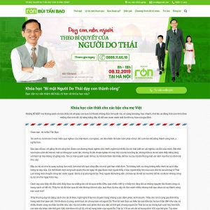 Theme wordpress khóa học dạy con