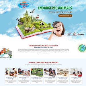Theme wordpress khóa học mùa hè cho bé