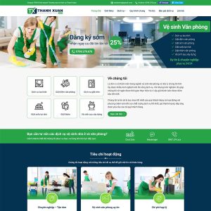 Theme wordpress giặt thảm văn phòng