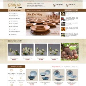 Theme wordpress bán đồ gốm