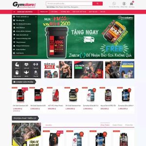 Theme wordpress Gym shop