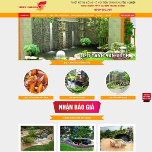 Theme wordpress hồ cá coi