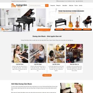 Theme wordpress học đàn