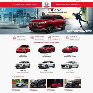Theme wordpress ô tô Honda 2