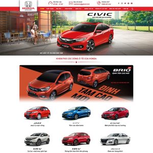 Theme wordpress ô tô Honda 3