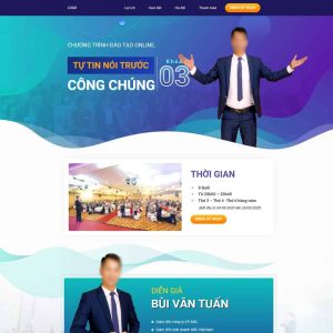 Theme wordpress Landing page khóa học nói