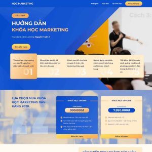 Theme wordpress Landing page khóa học marketing