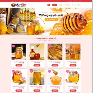 Theme wordpress bán mật ong