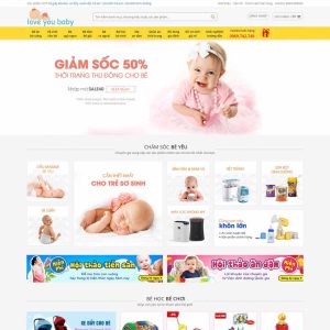 Theme wordpress mẹ và bé