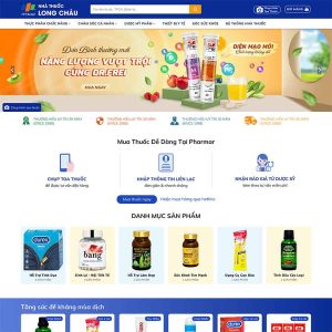 Theme wordpress nhà thuốc Long Châu