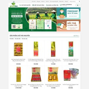 Theme wordpress bán trà xanh 3